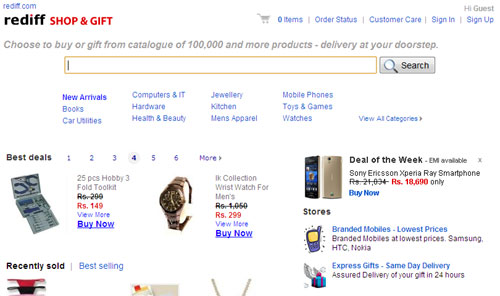 Free Information and News about Online Shopping Website in India - Website for Buying Online - shopping.Rediff.com